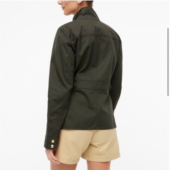 J. Crew Utility Olive Downtown Field Jacket Size Small - Picture 2 of 8